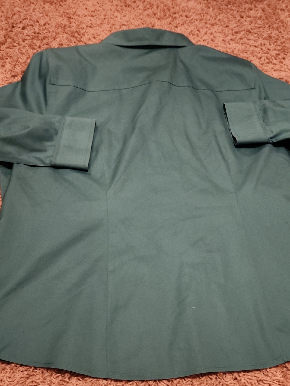 NWT Chico's Kelly Green Long-Sleeve Button Shirt Size 3 - Picture 9 of 11